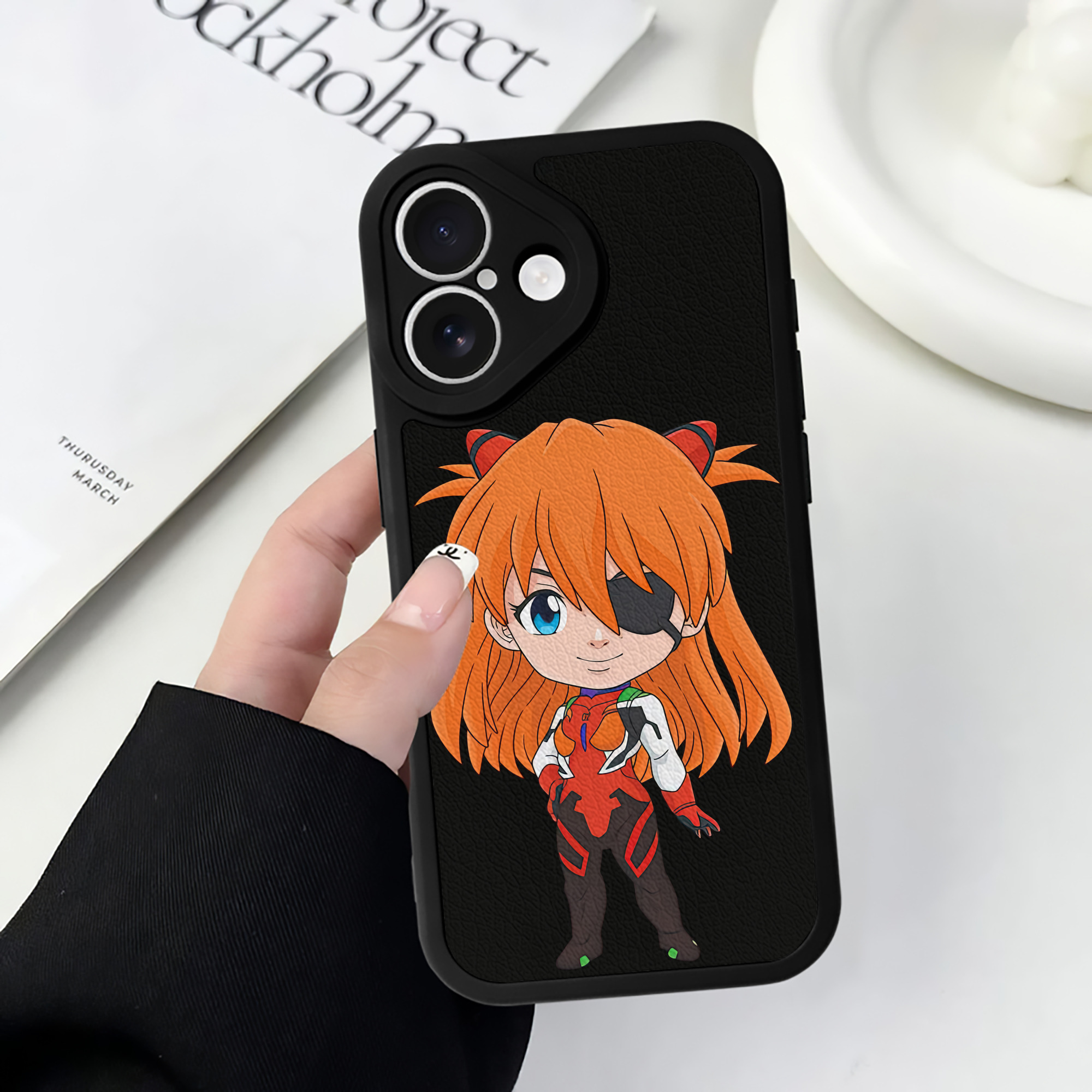 （画像用） EVA 新世紀エヴァンゲリオン 【iPhone 16シリーズ対応】シリコンスマホケース（レザー調） 材質：シリコン